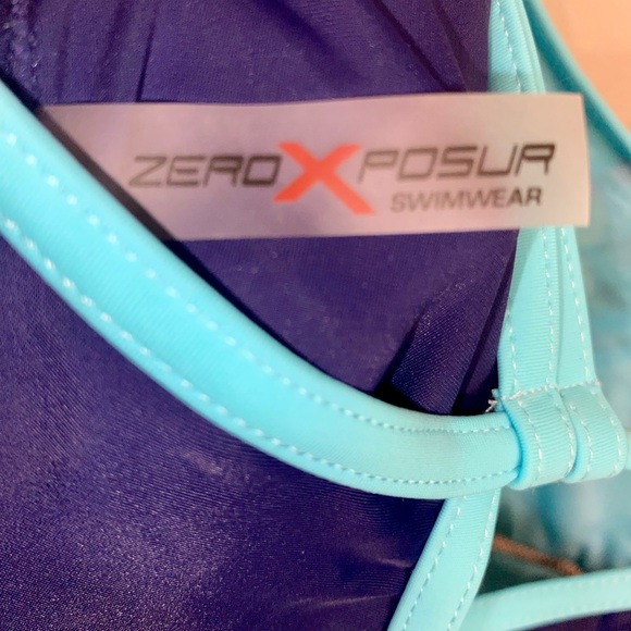 ZeroXposure  swimsuit NWT! Gorgeous colors with a skirt coverup: 2-piece set - Picture 9 of 10